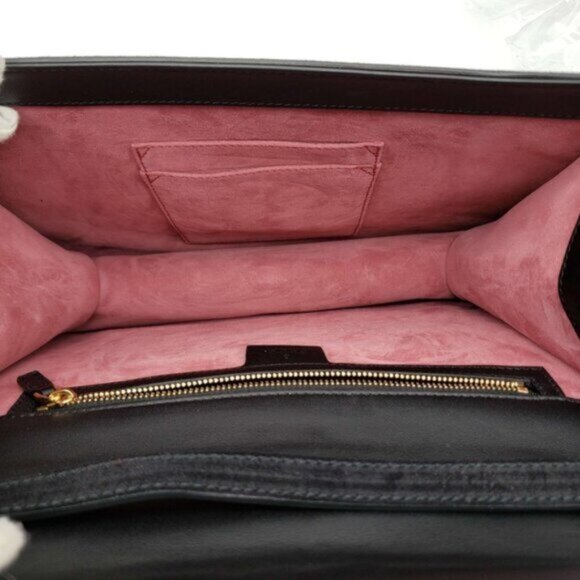 Gucci Sylvie Black Satin and Crystal Vintage Web Shoulder Bag 900-081323 - Picture 9 of 12